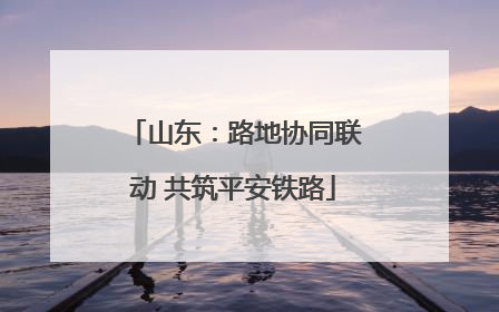 山东：路地协同联动 共筑平安铁路