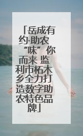 岳成有约·助农“味”你而来 监利市柘木乡全力打造数字助农特色品牌
