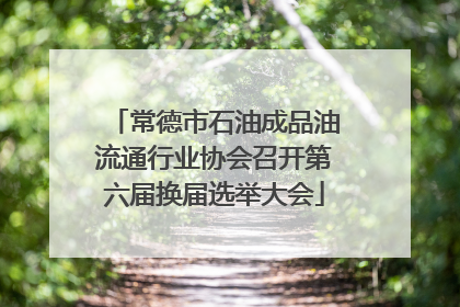 常德市石油成品油流通行业协会召开第六届换届选举大会