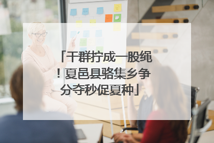 干群拧成一股绳！夏邑县骆集乡争分夺秒促夏种