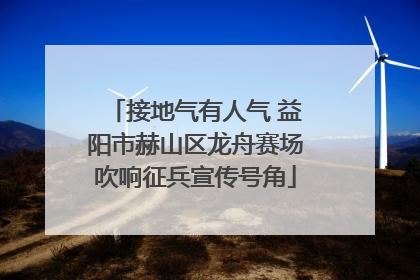 接地气有人气 益阳市赫山区龙舟赛场吹响征兵宣传号角