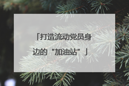 打造流动党员身边的“加油站”