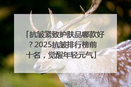 抗皱紧致护肤品哪款好？2025抗皱排行榜前十名，觉醒年轻元气