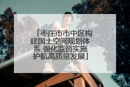 枣庄市市中区构建国土空间规划体系 强化监督实施护航高质量发展