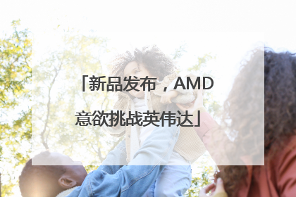 新品发布，AMD意欲挑战英伟达