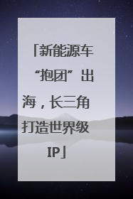 新能源车“抱团”出海，长三角打造世界级IP