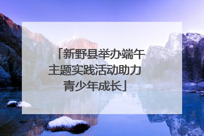 新野县举办端午主题实践活动助力青少年成长