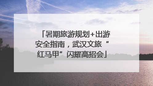 暑期旅游规划+出游安全指南，武汉文旅“红马甲”闪耀高招会