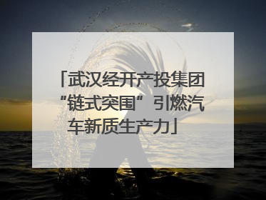 武汉经开产投集团“链式突围”引燃汽车新质生产力