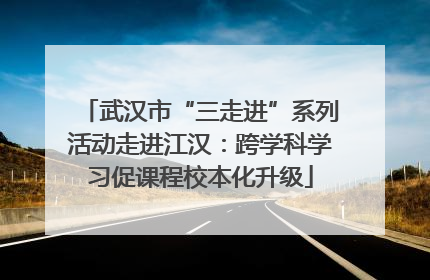 武汉市“三走进”系列活动走进江汉：跨学科学习促课程校本化升级