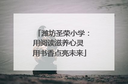 潍坊圣荣小学：用阅读滋养心灵 用书香点亮未来