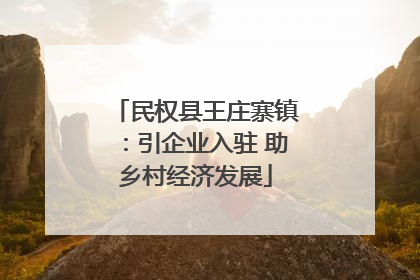 民权县王庄寨镇：引企业入驻 助乡村经济发展