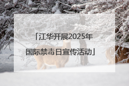 江华开展2025年国际禁毒日宣传活动