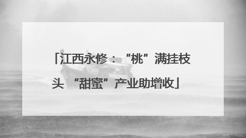 江西永修：“桃”满挂枝头 “甜蜜”产业助增收