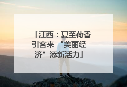 江西：夏至荷香引客来 “美丽经济”添新活力