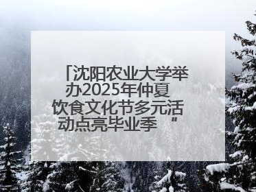 沈阳农业大学举办2025年仲夏饮食文化节多元活动点亮毕业季 “辽宁优品”进校园首站启动