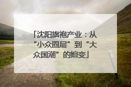 沈阳旗袍产业：从“小众圈层”到“大众国潮”的嬗变