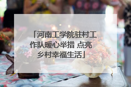 河南工学院驻村工作队暖心举措 点亮乡村幸福生活