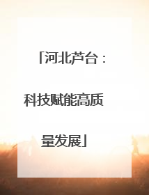 河北芦台：科技赋能高质量发展