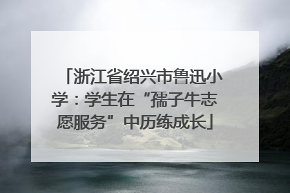 浙江省绍兴市鲁迅小学：学生在“孺子牛志愿服务”中历练成长