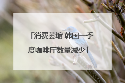 消费萎缩 韩国一季度咖啡厅数量减少
