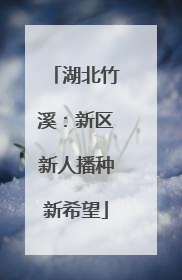 湖北竹溪：新区新人播种新希望