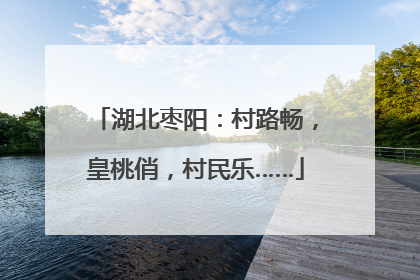 湖北枣阳：村路畅，皇桃俏，村民乐……