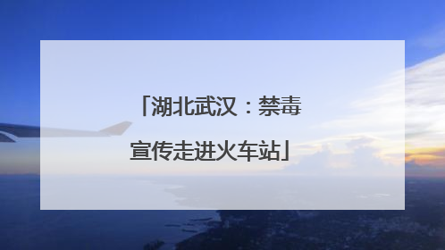 湖北武汉：禁毒宣传走进火车站