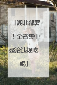 湖北部署！全省集中整治违规吃喝