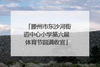 滕州市东沙河街道中心小学第六届体育节圆满收官