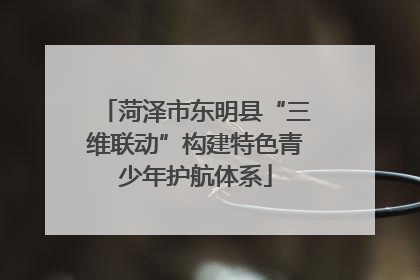 菏泽市东明县“三维联动”构建特色青少年护航体系