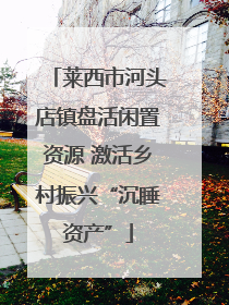 莱西市河头店镇盘活闲置资源 激活乡村振兴“沉睡资产”