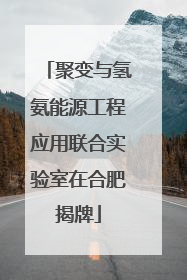 聚变与氢氨能源工程应用联合实验室在合肥揭牌