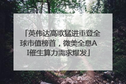 英伟达高歌猛进重登全球市值榜首，微美全息AI催生算力需求爆发
