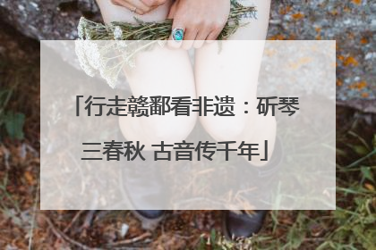 行走赣鄱看非遗：斫琴三春秋 古音传千年