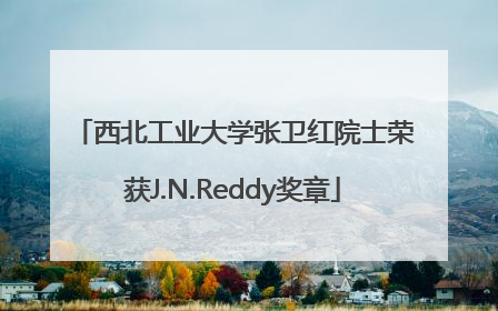 西北工业大学张卫红院士荣获J.N.Reddy奖章
