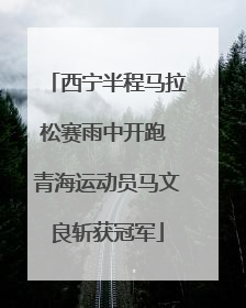 西宁半程马拉松赛雨中开跑 青海运动员马文良斩获冠军