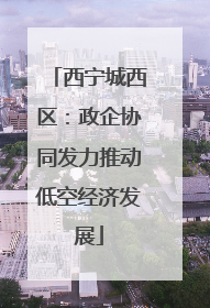 西宁城西区：政企协同发力推动低空经济发展