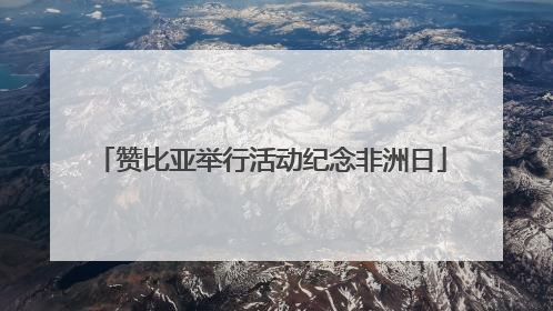 赞比亚举行活动纪念非洲日