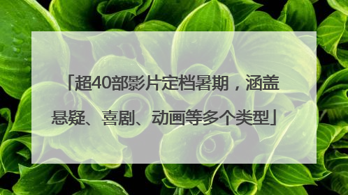 超40部影片定档暑期，涵盖悬疑、喜剧、动画等多个类型