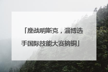 鏖战明斯克，淄博选手国际技能大赛摘铜
