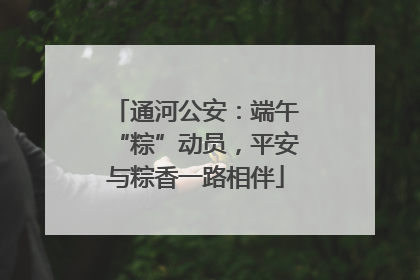 通河公安：端午“粽”动员，平安与粽香一路相伴