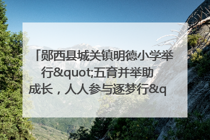 郧西县城关镇明德小学举行"五育并举助成长，人人参与逐梦行"庆六一活动