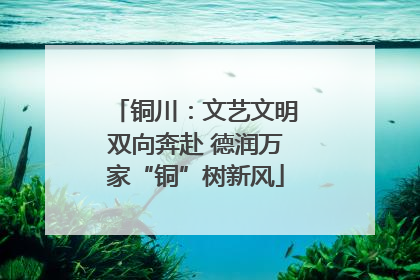 铜川：文艺文明双向奔赴 德润万家“铜”树新风