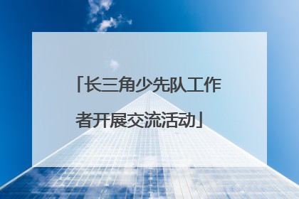 长三角少先队工作者开展交流活动