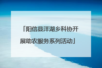 阳信县洋湖乡科协开展助农服务系列活动