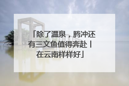 除了温泉，腾冲还有三文鱼值得奔赴丨在云南样样好