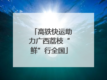 高铁快运助力广西荔枝“鲜”行全国
