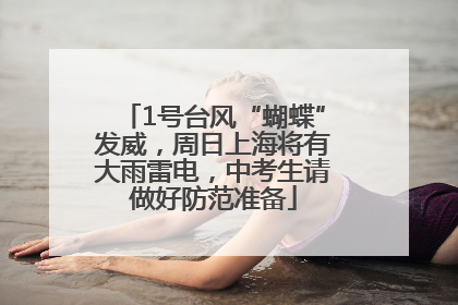 1号台风“蝴蝶”发威，周日上海将有大雨雷电，中考生请做好防范准备