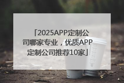 2025APP定制公司哪家专业，优质APP定制公司推荐10家